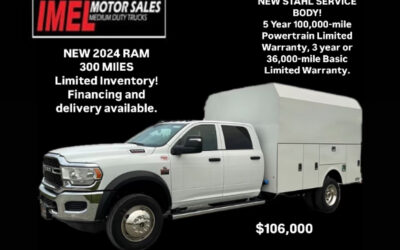 RAM truck with enclosed service body service truck