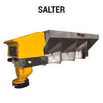 Salt spreader truck attachment