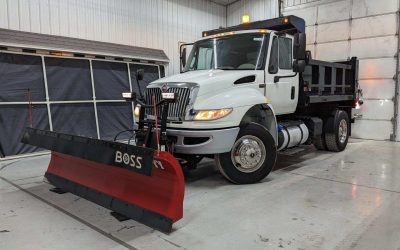 single axle dump plow trucks