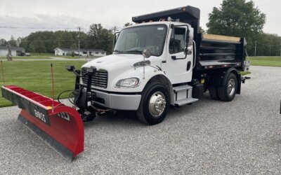 single axle dump plow trucks