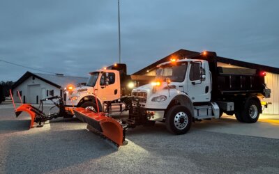 single axle dump plow trucks